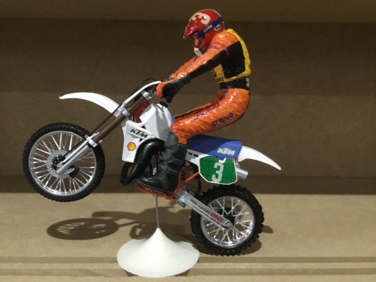 motos vertes miniatures / maquettes