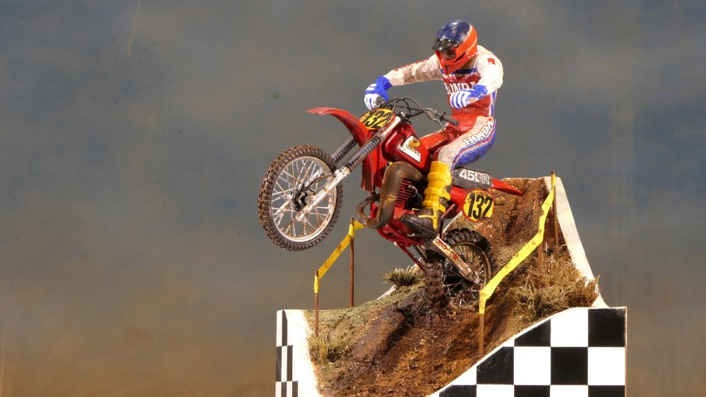 motos vertes miniatures / maquettes