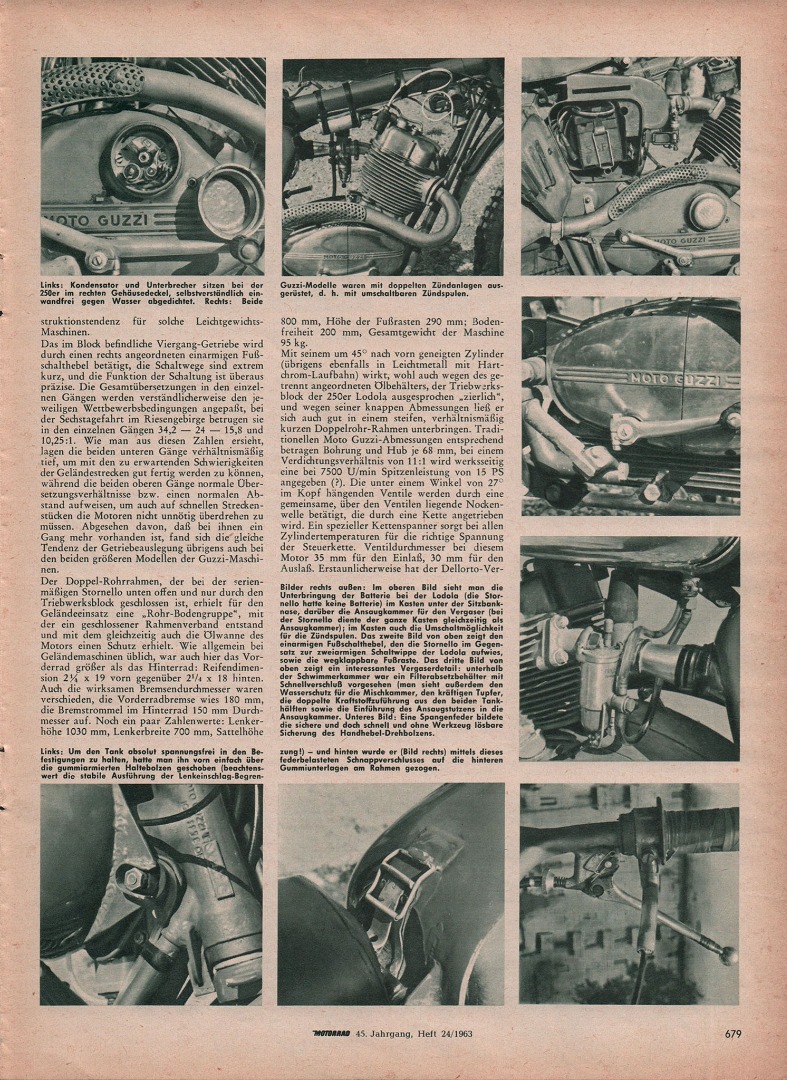 GUZZI LODOLA 235 Regolarità 1959 réplica
